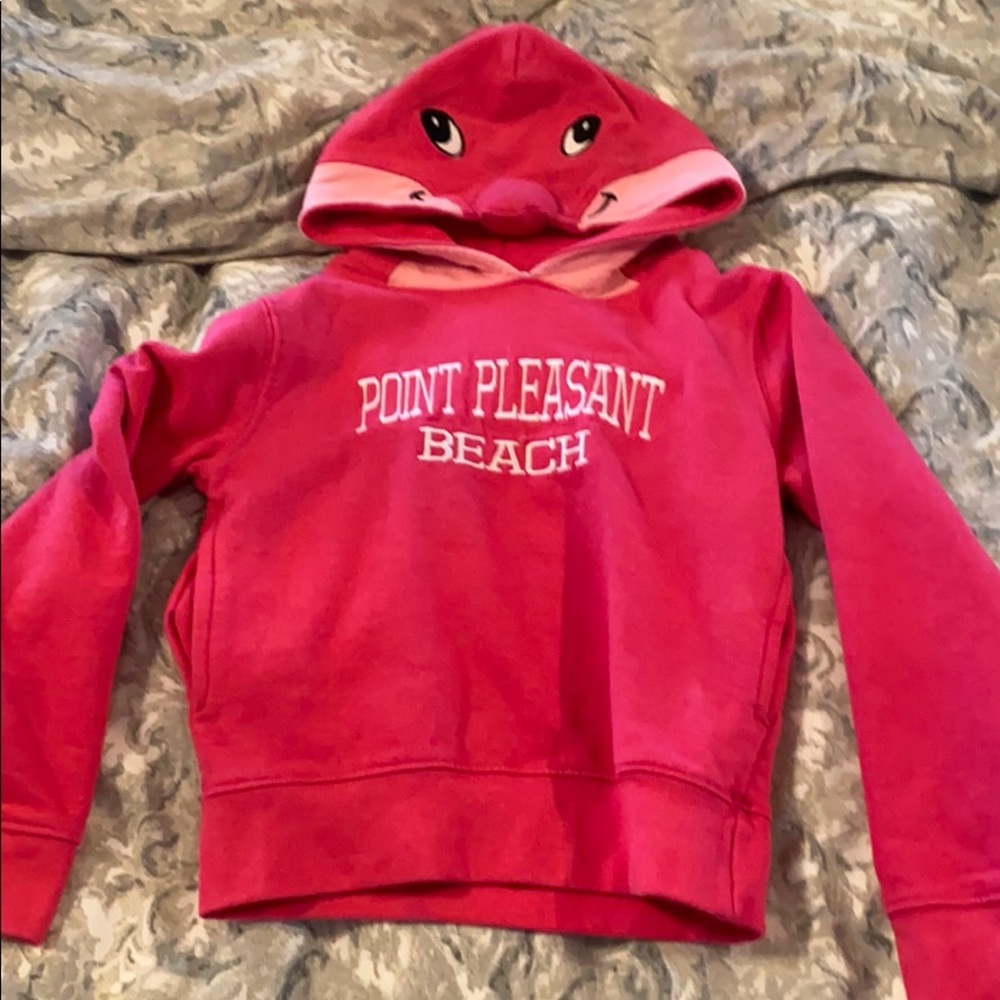Girls point please t beach hooded sweatshirt